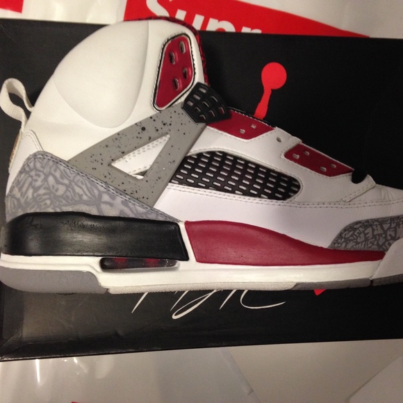 Jordan Spizike White Cement Grey *CUSTOM* Size 115 - Picture 2 of 16
